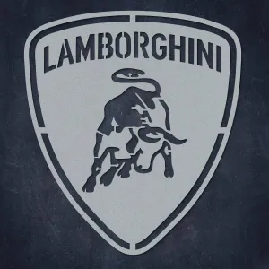 Drevené logo auta - Lamborghini