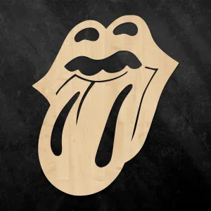 Drevený znak na stenu - The Rolling Stones