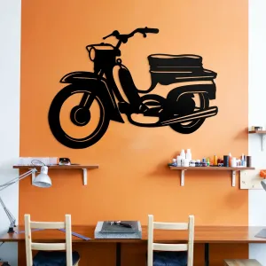 Drevený retro obraz - Jawa 21 Pionier