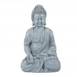 Soška sediaci Buddha, RD5657 18 cm, sivá