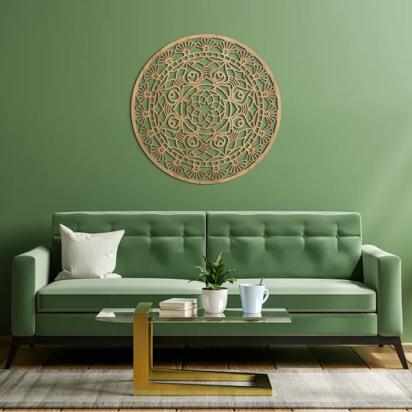 Drevená mandala pokoja