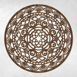 Drevená mandala pokoja