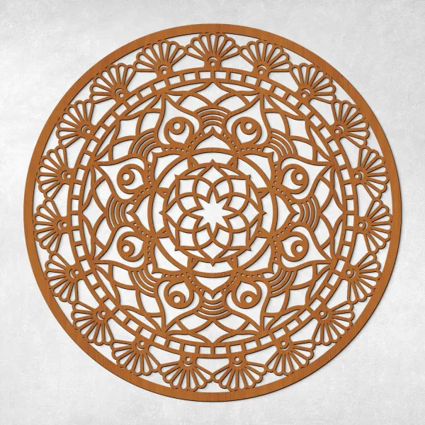 Drevená mandala pokoja