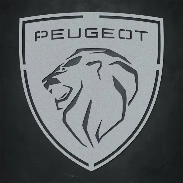 Drevený obraz - Logo Peugeot - Erb