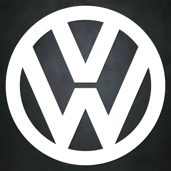 Drevený obraz - Znak loga Volkswagen