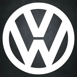Drevený obraz - Znak loga Volkswagen