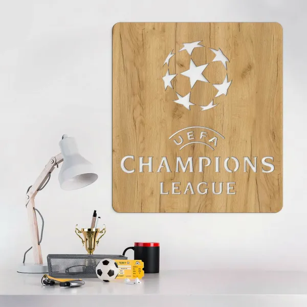 Drevený obraz na stenu - Liga majstrov UEFA
