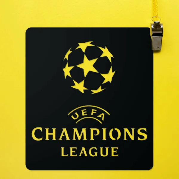 Drevený obraz na stenu - Liga majstrov UEFA