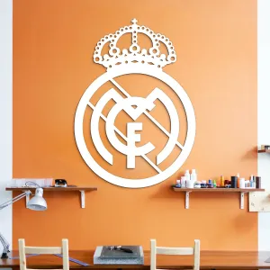 Drevená dekorácia na stenu - FC Real Madrid