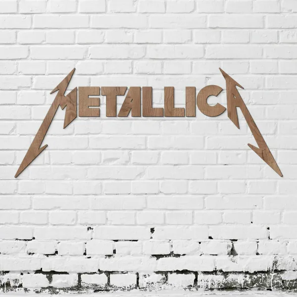 Drevený obraz - Logo METALLICA