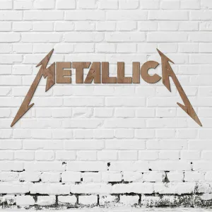 Drevený obraz - Logo METALLICA