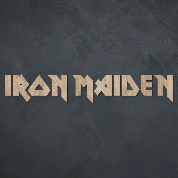 Drevené logo - Iron Maiden
