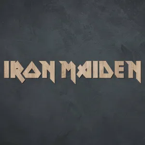 Drevené logo - Iron Maiden