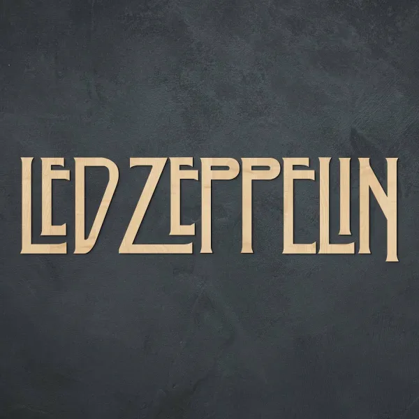 Drevený obraz - Logo Led Zeppelin