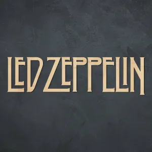 Drevený obraz - Logo Led Zeppelin