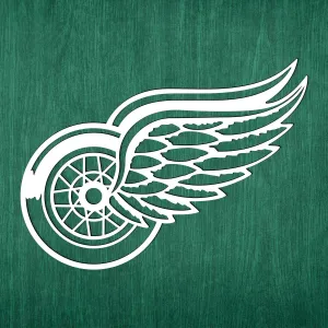 Drevené logo - Detroit Red Wings