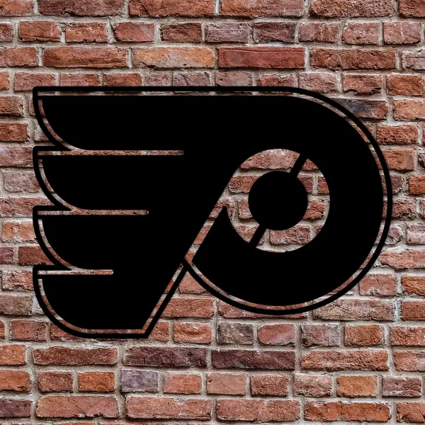 Drevené logo NHL - Philadelphia Flyers