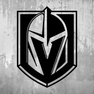 Drevené logo na stenu - Vegas Golden Knights