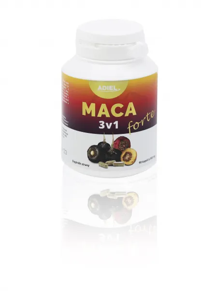 ADIEL Maca 3v1 forte 90 kapslí Obsah: 2x90 kapslí