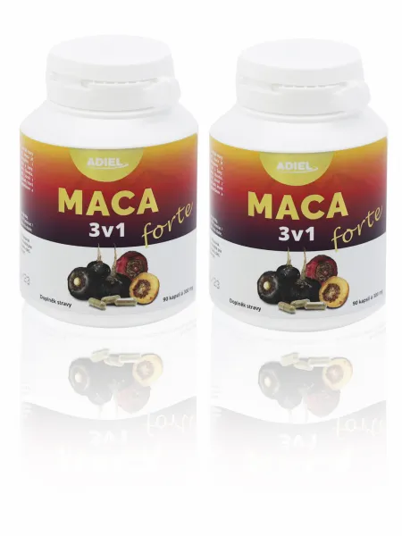 ADIEL Maca 3v1 forte 90 kapslí Obsah: 3x90 kapslí