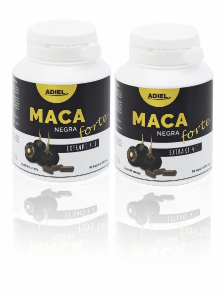 ADIEL Maca negra FORTE 90 kapslí Obsah: 3x90 kapslí