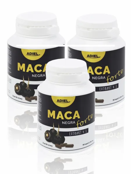 ADIEL Maca negra FORTE 90 kapslí Obsah: 2x90 kapslí