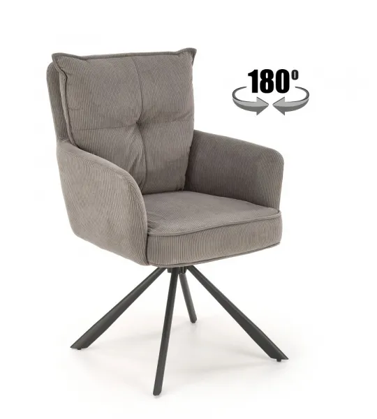 Otočné jedálenské kreslo K528 Halmar Cappuccino