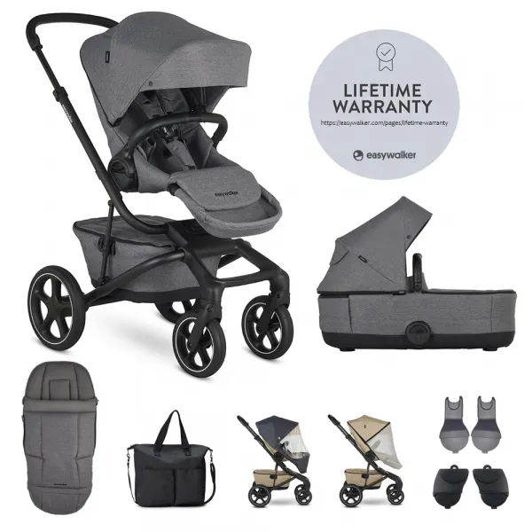 EASYWALKER - Kočík kombinovaný Jimmey Pepper Black XXL RWS