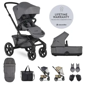 EASYWALKER - Kočík kombinovaný Jimmey Pepper Black XXL RWS
