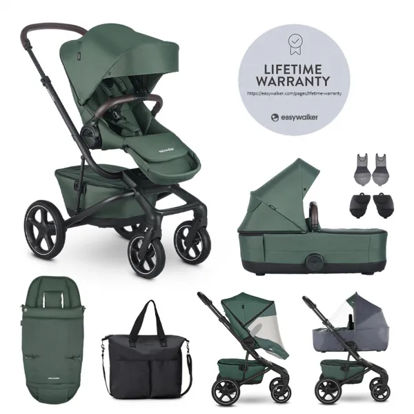 EASYWALKER - Kočík kombinovaný Jimmey Pepper Black XXL RWS