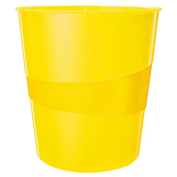 Kôš plastový Leitz WOW 15l žltý