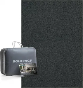 SONGMICS Protišmykový koberec DARVIN 120 x 170 cm tmavosivý