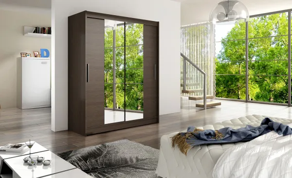 ArtAdrk Šatníková skriňa INESS | 150 cm Skriňa: Is01 / biela
