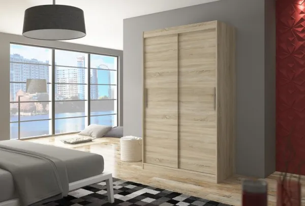 ArtAdrk Šatníková skriňa COLLIN | 120 cm Farba: Čokoládová