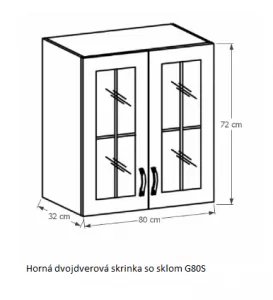 Tempo Kondela Kuchynská linka Provance Provance: Spodná skrinka D40S4 - 40x82x47 cm