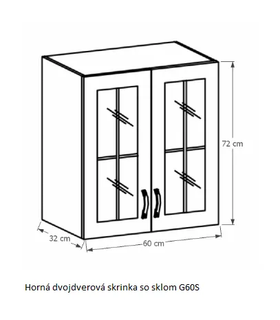 Tempo Kondela Kuchynská linka Provance Provance: Spodná skrinka D40S4 - 40x82x47 cm
