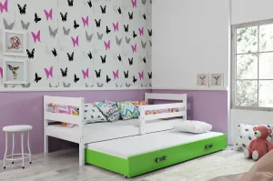 BMS Detská posteľ s prístelkou ERYK 2 FARBA: Grafit, ROZMER: 90 x 200 cm, DOPLNKOVÁ FARBA: Biela