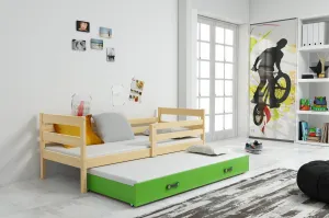 BMS Detská posteľ s prístelkou ERYK 2 FARBA: Grafit, ROZMER: 90 x 200 cm, DOPLNKOVÁ FARBA: Biela