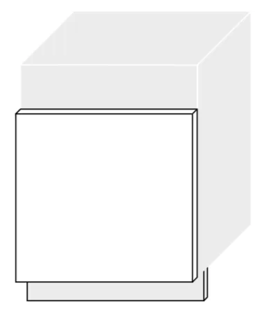 ArtExt Dvierka na umývačku riadu ZM 57/60 Quantum Farba korpusu: Grey