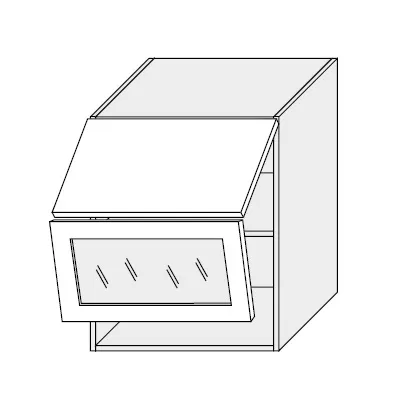 ArtExt Kuchynská skrinka horná, W8BS/60 Aventos WKF Quantum Farba korpusu: Grey
