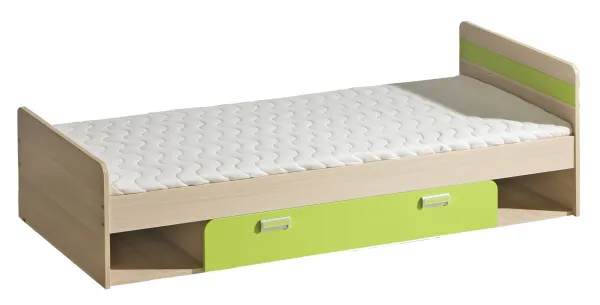 Dolmar Detská posteľ CORNETO L13 | 80 x 195 cm Farba: Biely briliant / dub nash