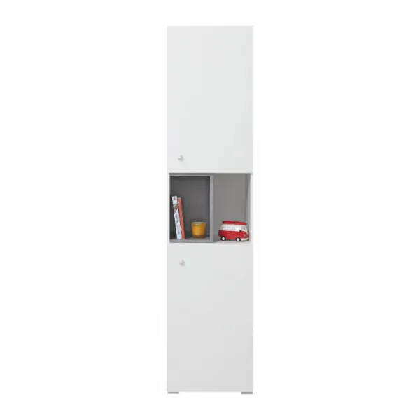 Meblar  Regál SIGMA SI5 L/P Farba: beton/biela/dub