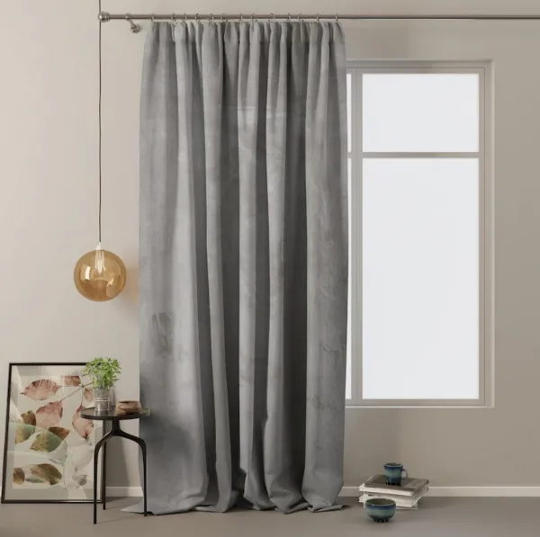 ArtFlhf Tieniaci záves VELVET PLEAT  P | 140 x 270 cm Farba: Horčicová