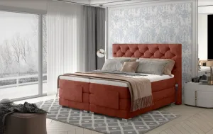 ArtElta Manželská polohovateľná posteľ CLOVER Boxspring | 140 x 200 cm farebné prevedenie: Monolith 77