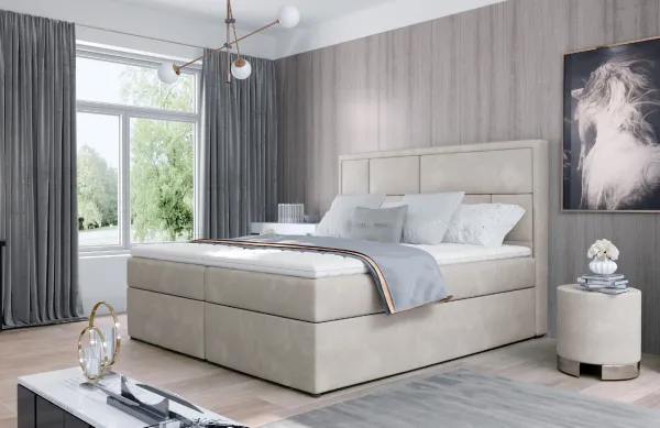 ArtElta Manželská posteľ MERON Boxspring | 140 x 200 cm Farba: Soft 17