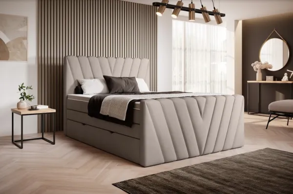 ArtElta Manželská posteľ CANDICE Boxspring | 140 x 200 cm Farba: Poco 04