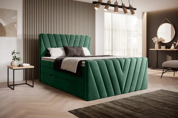 ArtElta Manželská posteľ CANDICE Boxspring | 140 x 200 cm Farba: Poco 07 