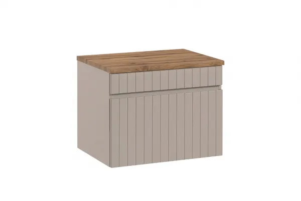ArtCom Kúpeľňová skrinka s umývadlom a doskou ICONIC Cashmere DU60/1 | 60 cm