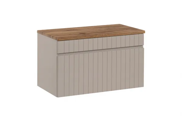 ArtCom Kúpeľňová skrinka s umývadlom a doskou ICONIC Cashmere DU80/1 | 80 cm
