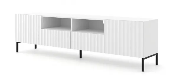 ArtBm Tv stolík WAVE 200 | 2D2S Prevedenie: Biely mat / zlaté nohy